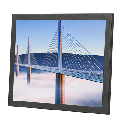 17 Inch SAW Touch Monitor IP65 Water Resistant 1280×1024 Resolution